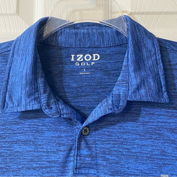 Izod Golf Men’s Blue Relaxed Polo T-Shirt Size L- NWOT - Picture 5 of 7